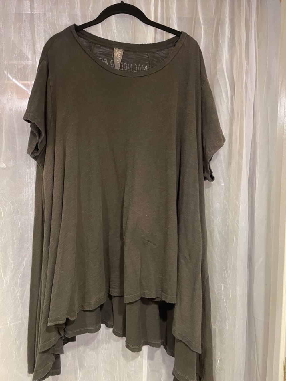 Magnolia Pearl Grey Tunic with Layered High-Low Hem